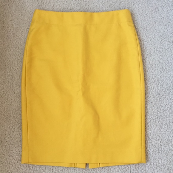 J. Crew Dresses & Skirts - J. Crew Yellow Pencil Skirt